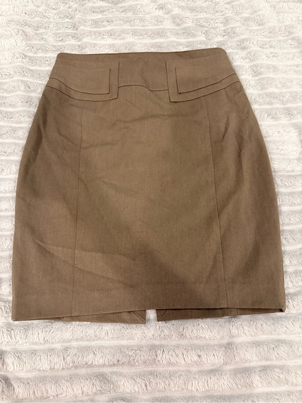 Express Olive-Brown Pencil Skirt